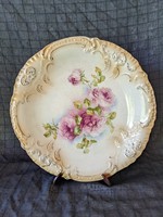 Antique English faience cake plate
