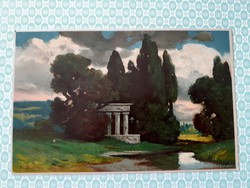 Old postcard Eduard Rüdisühl landscape artistic postcard