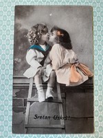 Old photo postcard 1921 children's postcard