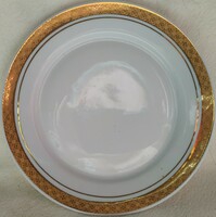 Lowland porcelain plate with a golden edge