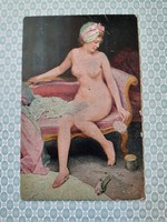 Old postcard degi gemälde nude artistic postcard