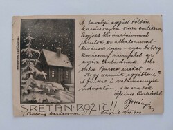 Old Christmas postcard 1900 postcard