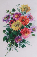 Old postcard floral greeting card around 1940