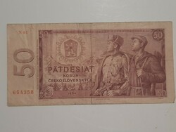 Czechoslovakia 50 crowns 1964 patdesiat korun ceskolovenskych