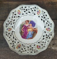 Victoria Austria áttört porcelán asztalközép, kínáló