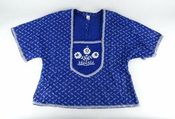 1J846 old blue dyed women's dress blouse