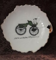 Old car, old mobile porcelain bowl, plate (l2538)