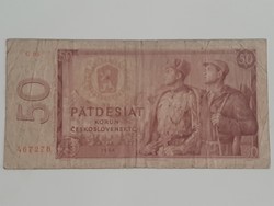 Csehszlovákia 50 korona  1964  patdesiat korun ceskolovenskych