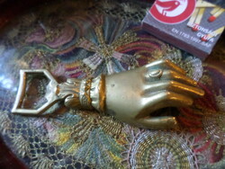 13 cm, hand-shaped, copper bottle opener, very beautiful, nostalgic piece.