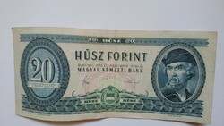 Régi húsz forint bankjegy papír pénz ingyenposta