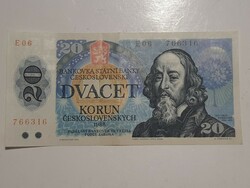 Csehszlovákia 100 korona  1988  dvacet korun ceskolovenskych