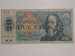 Czechoslovakia 100 crowns 1988 dvacet korun ceskolovenskych