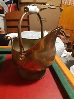 Lion's head antique copper coal holder/column holder/pot