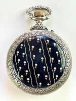 Rare antique pocket watch with decorated case