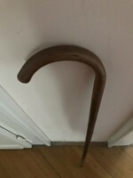 Cane/walking stick. Grandfather's walking stick, 1933. 92 cm. Pointed iron at the end, maybe used for hiking.