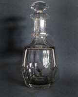 'Brutal' diamond cut decanter crystal bottle, xix. Century