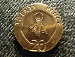 Gibraltár II. Erzsébet Gibraltár kulcsai 20 penny 2007 (id25446)