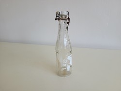 Régi retro Hüsi üdítős csatos üveg palack üdítősüveg