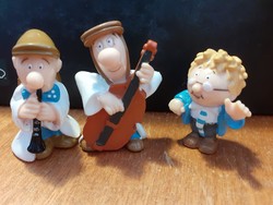 1994 Vintage tetley tea folk lyons tea mini figure collectable - musician package lot 3 in one
