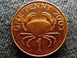 Guernsey ii. Elizabeth crab 1 penny 2003 (id59046)