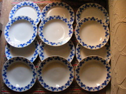 12 db alföldi  kék Piri mintás tányér