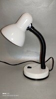 Vintage table lamp white metal