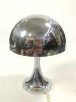 Space age chrome mushroom table lamp. 1960's (50180)