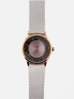 Modern jewelry watch with crystal decoration - new
