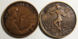 Sándor Tóth (1933-) Béla Bartók 1881-1945' br commemorative medal