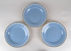 1E095 Antik halványkék VILLEROY & BOCH fajansz tányér 3 darab