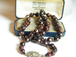 An old, faceted garnet necklace from a legacy./for Kitty/