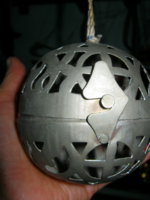 Metal sphere, scented sphere potpourri holder