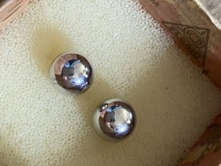 An eternal favorite, silver ball earrings