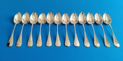 12 silver tea spoons