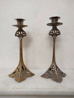 Antique art deco candle holder 2 pcs copper restaurant table candle holder 860 5850