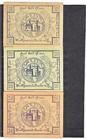 Austrian emergency money package 10-20-50 heller 1920