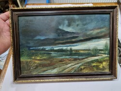 Oil picture frame