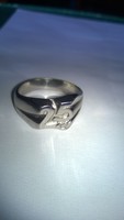 Men's silver ring 25 years 7.6 g