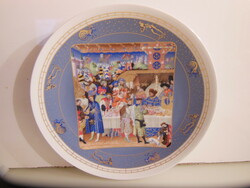 Porcelán - LIMOGES - JELZETT - SZÁMOZOTT - SZIGNÓZOTT - 25 cm - TÁNYÉR - HIBÁTLAN