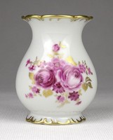 1J901 old marked wallendorf porcelain violet vase