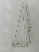 Silver necklace from Italy, marked mji, 46 cm long