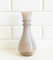 Lilás-szürke tejüveg váza  - mid-century modern design