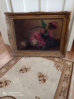 Rose oil painting