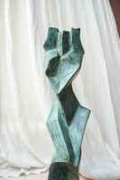 Cubist nude, torso - 45 cm bronze,