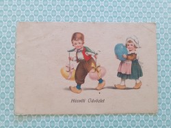 Old Easter postcard children's motif postcard