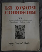 20 woodcuts by Béla Gy. Szabó - la divina commedia