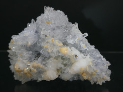 Természetes Kvarc, Kalcit, Kalkopirit ásványkombináció. 126 gramm. Kapnikbánya.