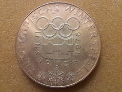 Ausztria 100 schilling INNSBRUCK téli olimpia 1976 Ag ezüst      (posta van)  !