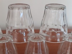 Retro üveg kávés pohár mokkás bisztró üvegpohár 10 db