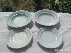 Zsolnay porcelán indamintás mélytányér 2 db, lapos tányér 2 db  eladó!